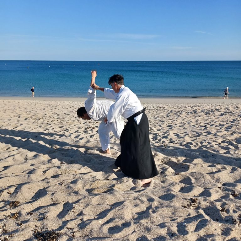 Aïkido à la plage